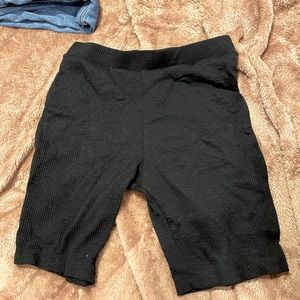 Zara ribbed biker shorts